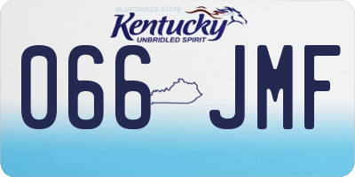 KY license plate 066JMF