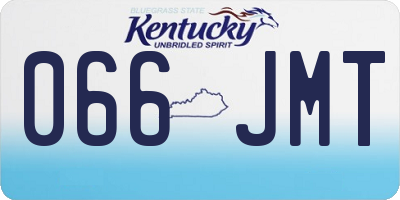 KY license plate 066JMT
