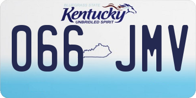 KY license plate 066JMV