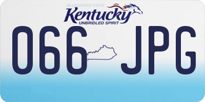 KY license plate 066JPG