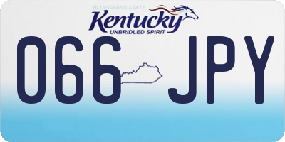 KY license plate 066JPY