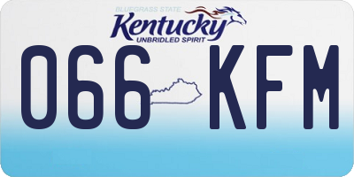 KY license plate 066KFM