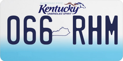KY license plate 066RHM