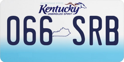 KY license plate 066SRB