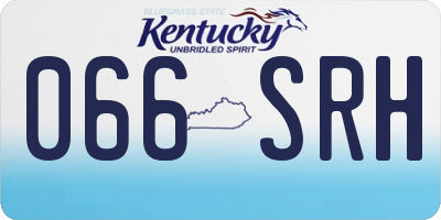 KY license plate 066SRH