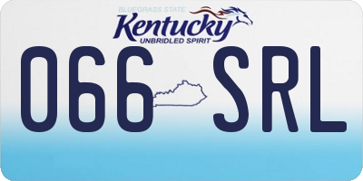 KY license plate 066SRL