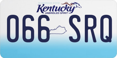 KY license plate 066SRQ