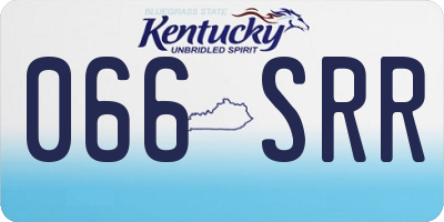 KY license plate 066SRR