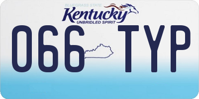 KY license plate 066TYP