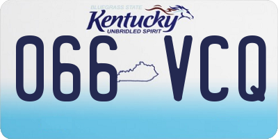 KY license plate 066VCQ