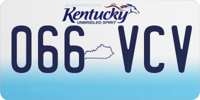 KY license plate 066VCV