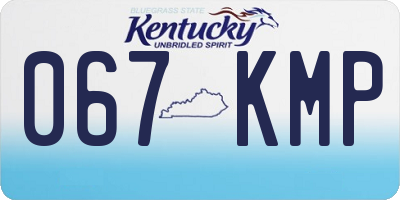 KY license plate 067KMP