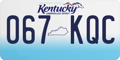 KY license plate 067KQC