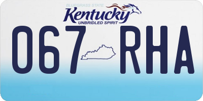 KY license plate 067RHA