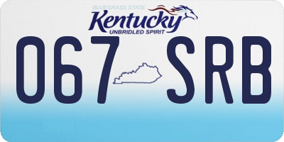 KY license plate 067SRB