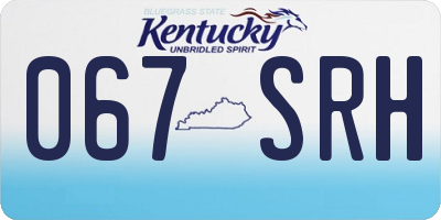 KY license plate 067SRH