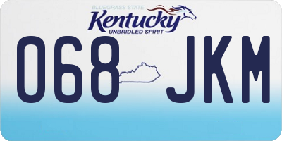 KY license plate 068JKM