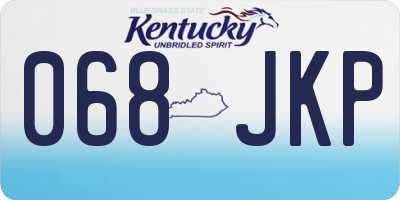 KY license plate 068JKP