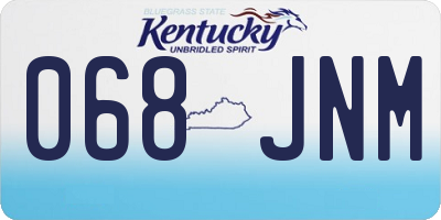 KY license plate 068JNM