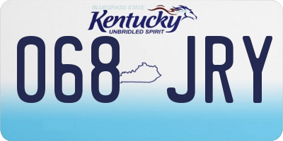 KY license plate 068JRY