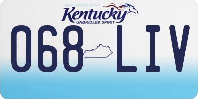 KY license plate 068LIV