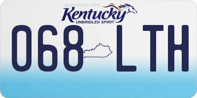 KY license plate 068LTH