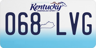 KY license plate 068LVG