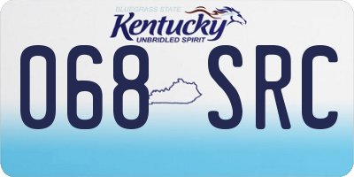 KY license plate 068SRC