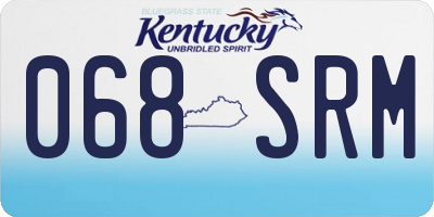 KY license plate 068SRM