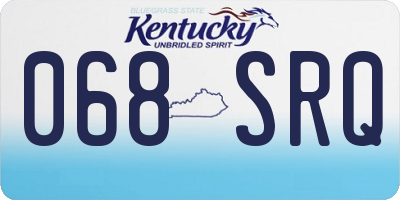 KY license plate 068SRQ