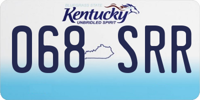 KY license plate 068SRR