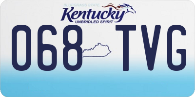 KY license plate 068TVG