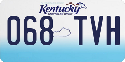 KY license plate 068TVH