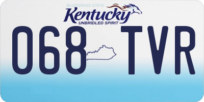 KY license plate 068TVR