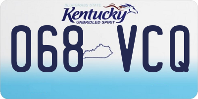 KY license plate 068VCQ