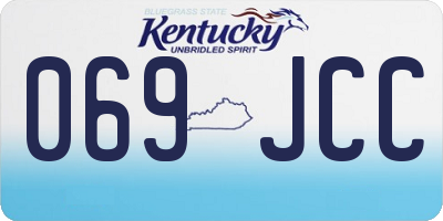 KY license plate 069JCC