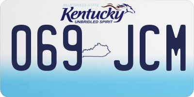 KY license plate 069JCM