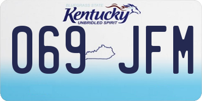 KY license plate 069JFM