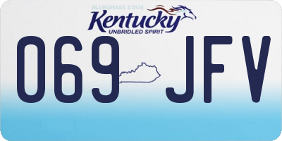 KY license plate 069JFV
