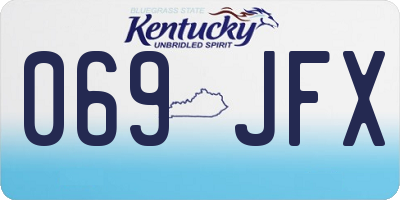 KY license plate 069JFX