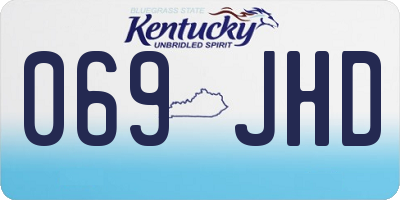 KY license plate 069JHD