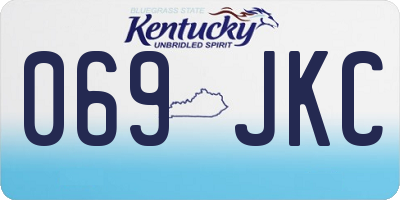 KY license plate 069JKC