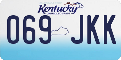 KY license plate 069JKK