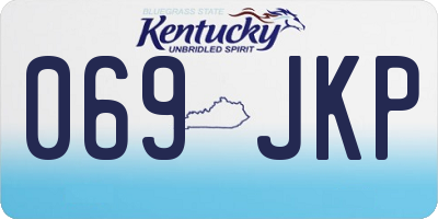 KY license plate 069JKP