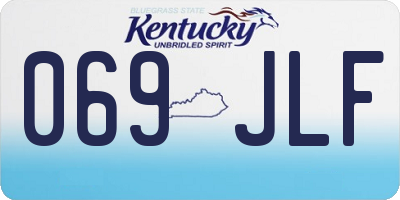 KY license plate 069JLF