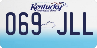 KY license plate 069JLL