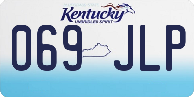 KY license plate 069JLP