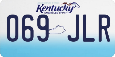 KY license plate 069JLR