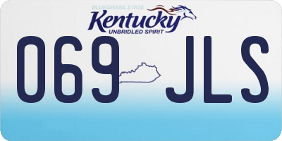 KY license plate 069JLS