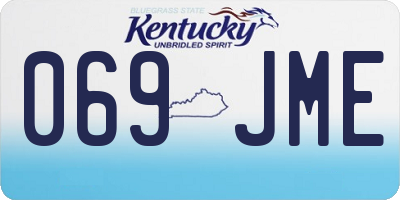 KY license plate 069JME